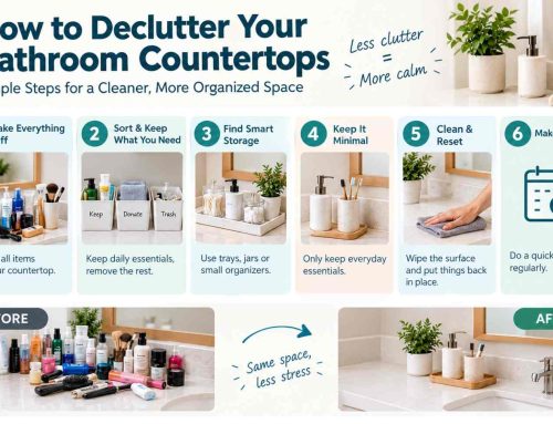 How to Declutter Your Bathroom Countertops: Simple Steps for a Cleaner, More Organized Space